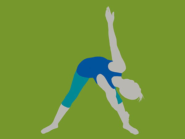 Green yoga icon
